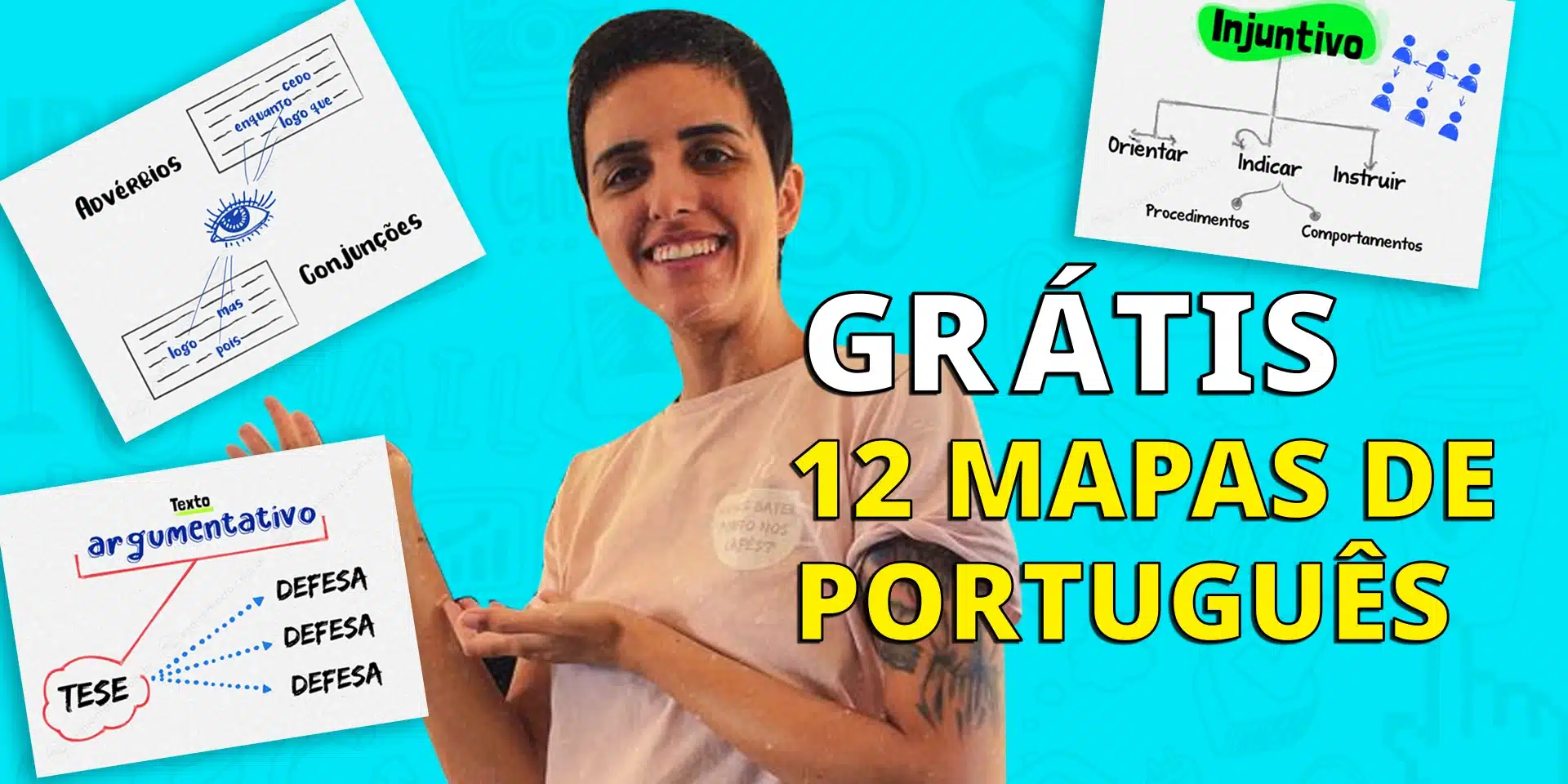 12 mapas mentais de português - Grátis